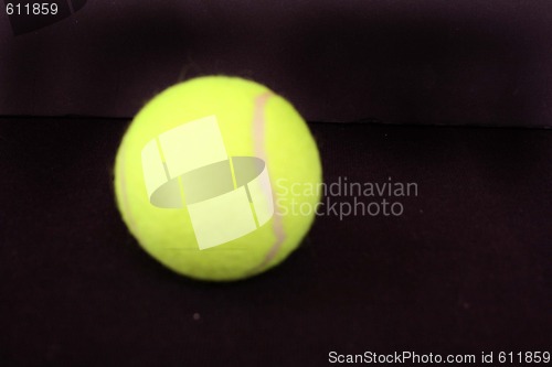 Image of One yellow tennis ball