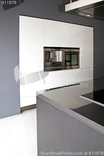 Image of Greyscale kitchen