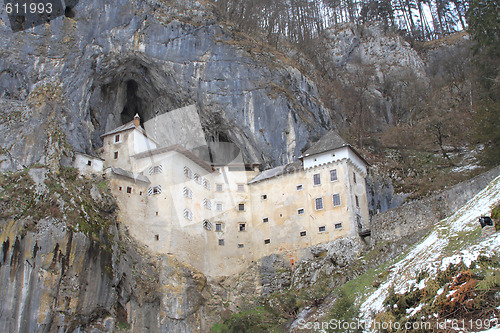 Image of Predjama Castle in Slovenia