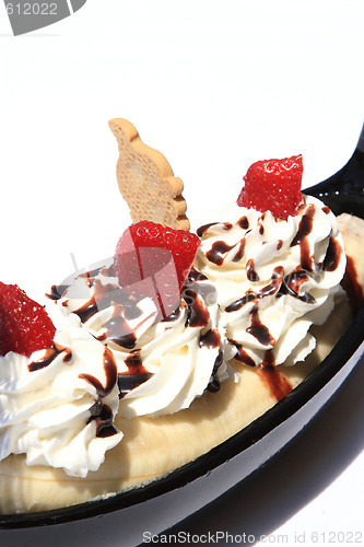 Image of Banana split ice cream