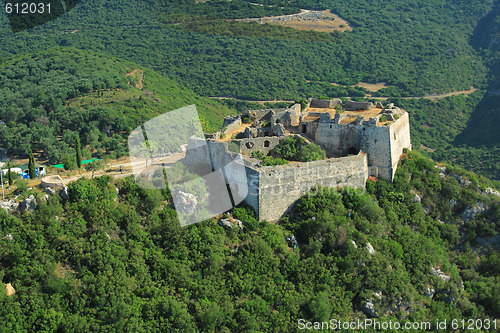 Image of Aerial view on the village of Parga 