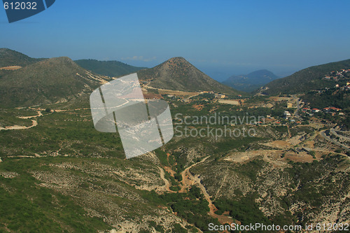 Image of Aerial view on the village of Parga 