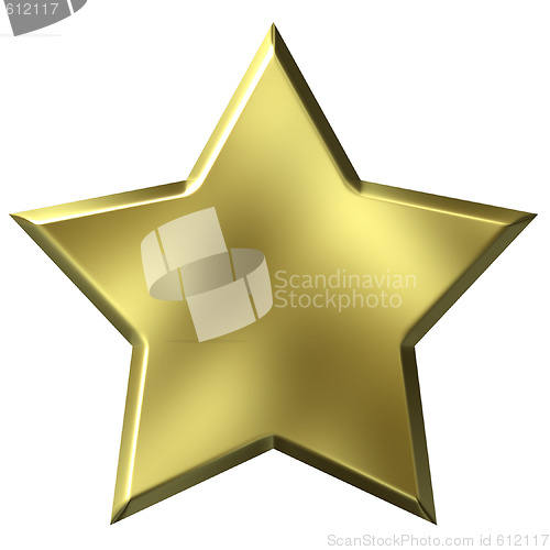 Image of 3D Golden Star