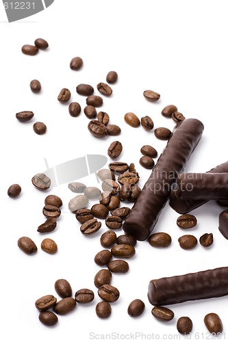 Image of chocolate bars and coffee