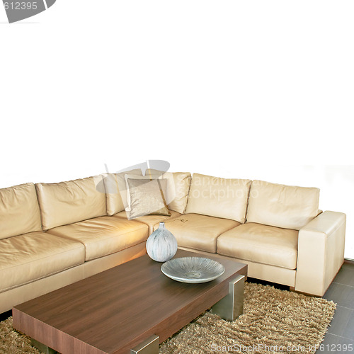 Image of Beige living isolated