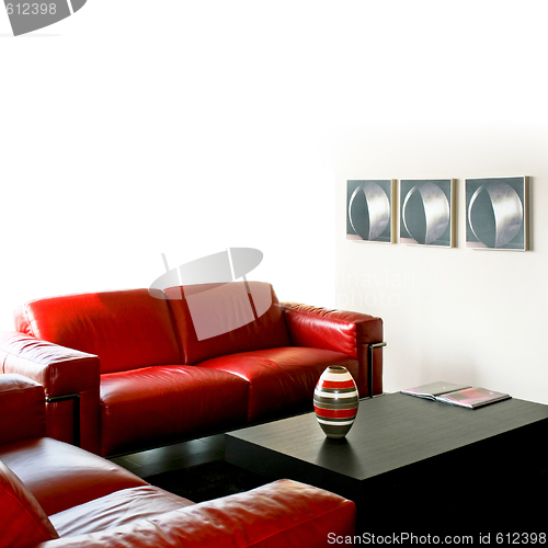 Image of Red sofa