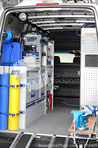 Image of Utility van interior