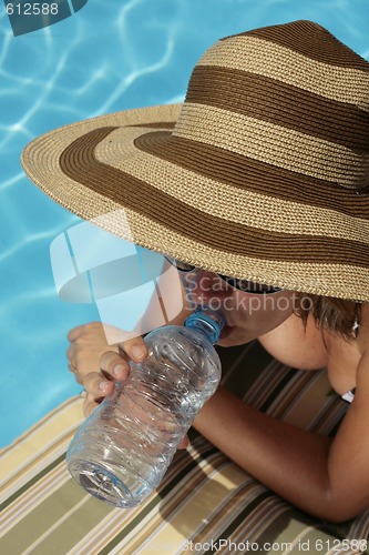 Image of Drinking by the Pool