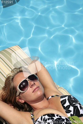 Image of Woman Sunbathing