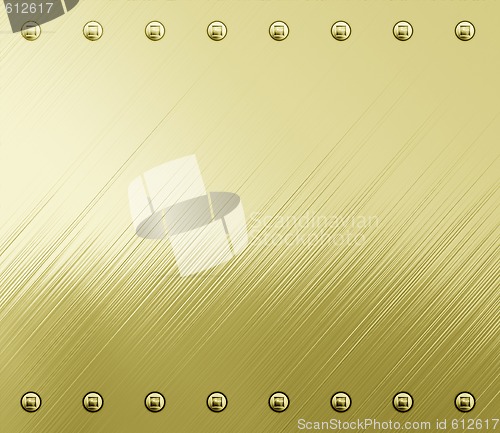 Image of golden metal background texture