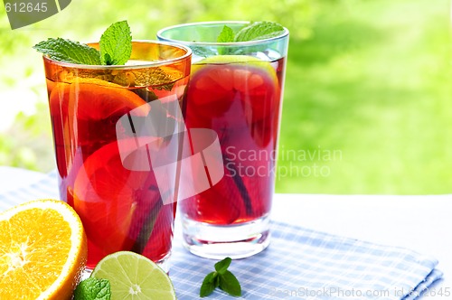 Image of Fruit punch in glasses