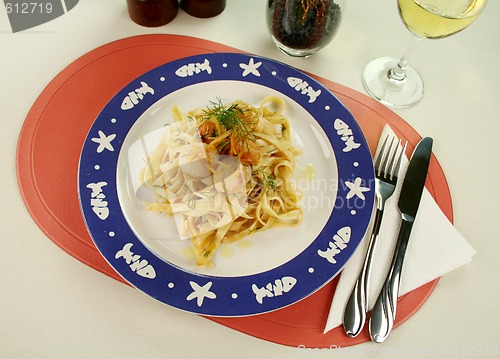 Image of Fettucini With Scallops