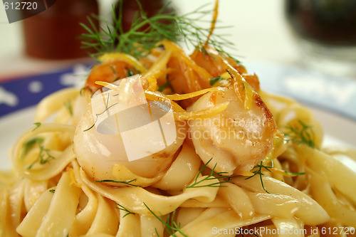 Image of Fettucini With Scallops