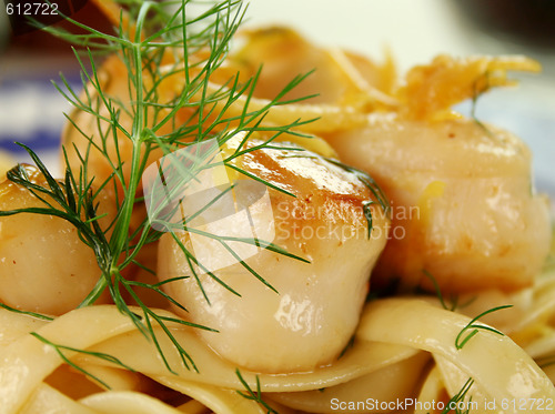 Image of Fettucini With Scallops