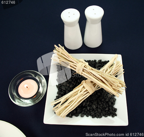 Image of Candle And Cane Decoration