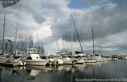 Image of Cloudy Morning Marina