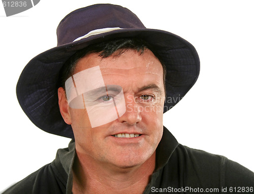 Image of Man In Hat Smiling