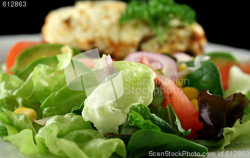 Image of Salad With Moussaka