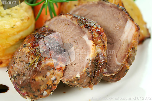 Image of Sliced Baked Lamb