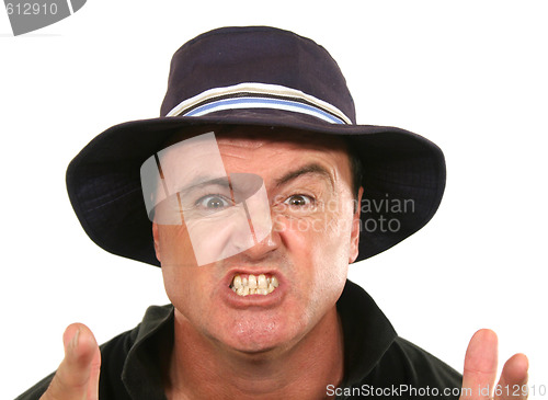 Image of Angry Man In Hat