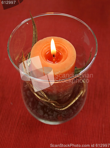 Image of Candle With Gold Leaf