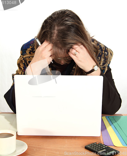 Image of Dejected Businesswoman