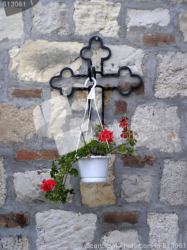 Image of Cross and Pot