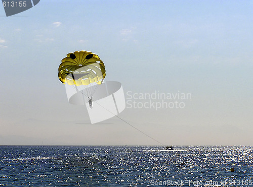 Image of Parachute Over Sea