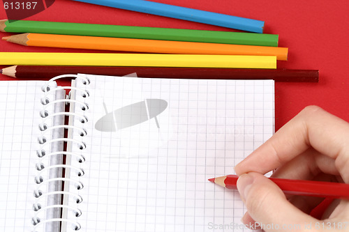 Image of Pencil and agenda