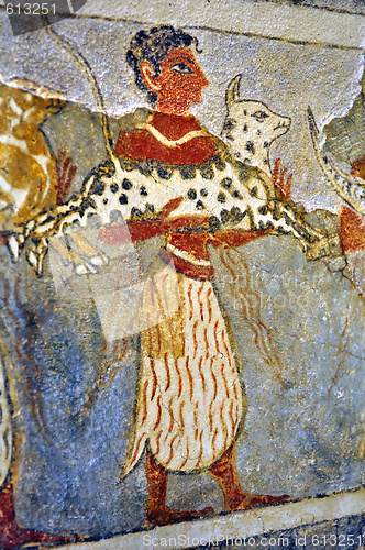 Image of Frescos at the Archaeological Museum of Heraklion