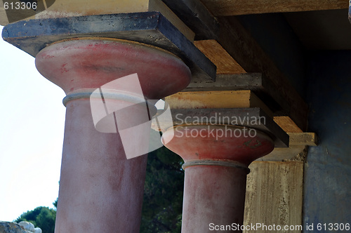 Image of Archaeological site of Knossos. Minoan Palace. Crete.