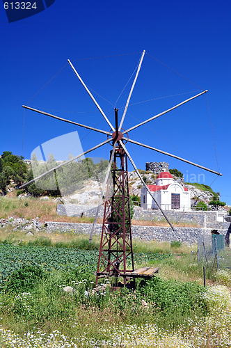 Image of Old windmill in the Lassithi plateau, Crete