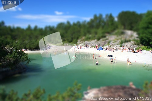 Image of Beach - kollevågen - Askøy- Tilt-shift