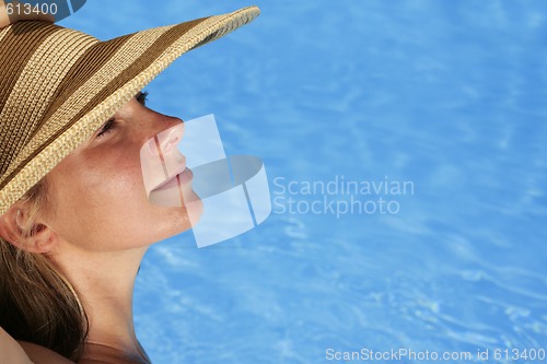 Image of Woman Sunbathing