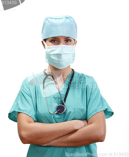 Image of Confident female doctor