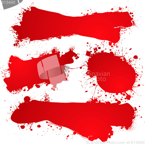 Image of ink splat blood blank