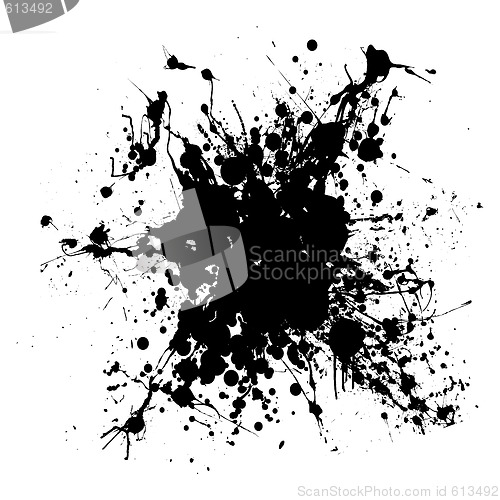 Image of gothic grunge ink splat