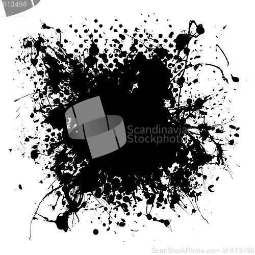 Image of gothic grunge ink splat halftone