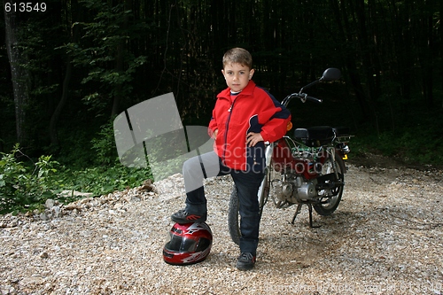 Image of little biker