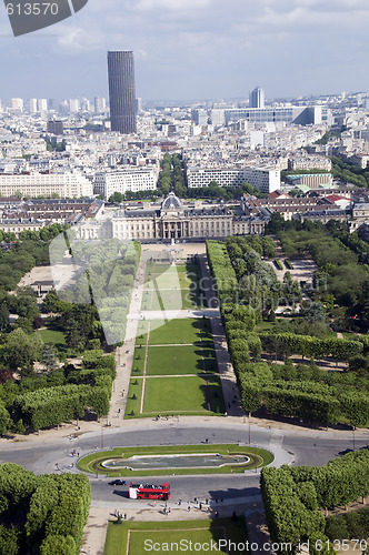 Image of champ de mars park paris france