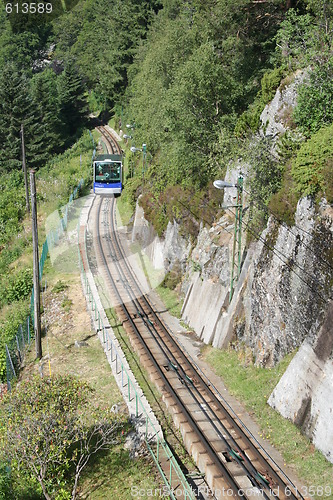 Image of Fløybanen Bergen - tourist attraction