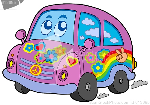 Image of Hippie car