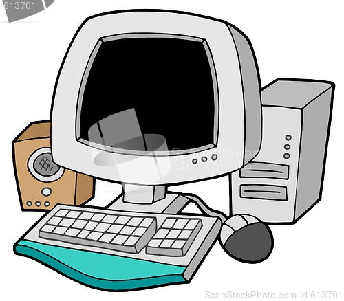 Image of Cartoon computer