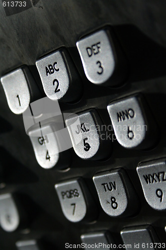 Image of metal phone dial