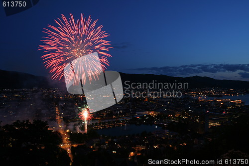 Image of Bergen  fireworks