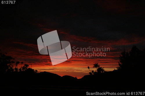 Image of norwegian sunset