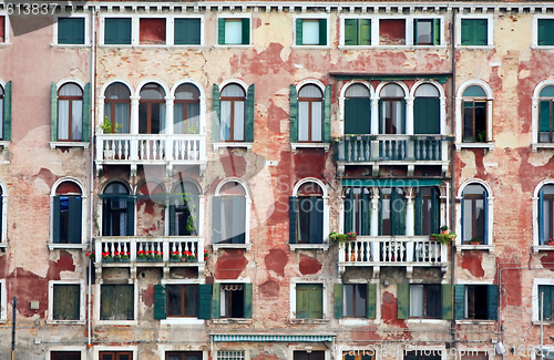 Image of old houses in Venice, Italy