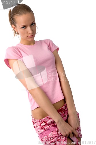 Image of flirting woman