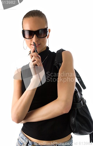 Image of woman in sunglasses