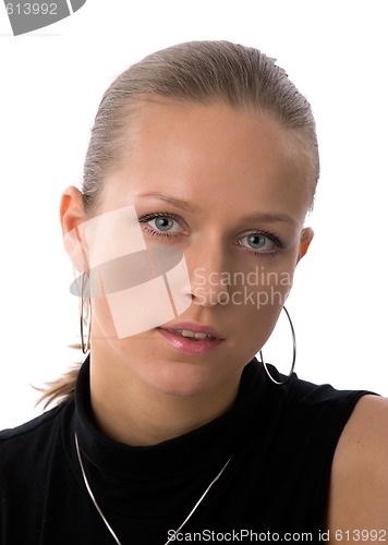 Image of closeup woman portrait